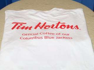TIM HORTONS Oficial Coffee COLUMBUS BLUE JACKETS Chicago Blackhawks 
