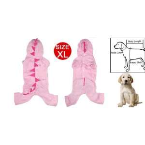   Dog Clothes Pink Dinosaur Design Coat Pet Supplies XL