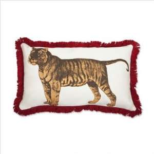  Tiger Pillow in Spice Stuffed No