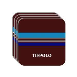 Personal Name Gift   TIEPOLO Set of 4 Mini Mousepad Coasters (blue 