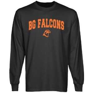  Bowling Green St. Falcons Charcoal Logo Arch Long Sleeve T 