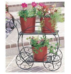 Cobraco 2 Tier Garden Cart Steel Planter Flower Outdoor Stand Plant 