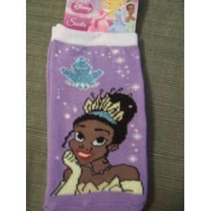  Disney Princess Tianna Glitter Sock ~ Size 4 6, Shoe Size 