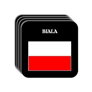  Poland   BIALA Set of 4 Mini Mousepad Coasters 