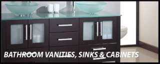   Solid Wood Modern Double sink Bathroom vanity & 2 Mirrors set  
