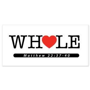 Whole Bible Matthew 2237   40 Christian car bumper sticker window 