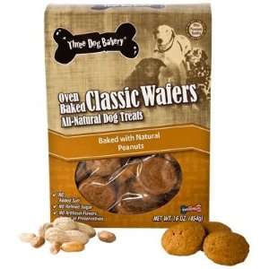  Three Dog Bakery Classic Wafers Peanut 16 oz Box 