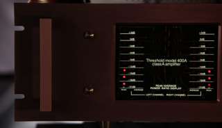 Threshold Model 400A Class A Audiophile Stereo Power Amplifier 400 A 