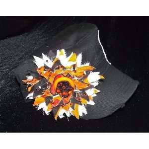  Womens Cadet Hat   THRASHED FLOWER   COWBOY, JR. (Black 