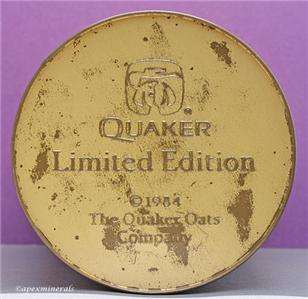 1984 Empty Vintage Oatmeal Tin Quaker Oats Replica of 1896 Label