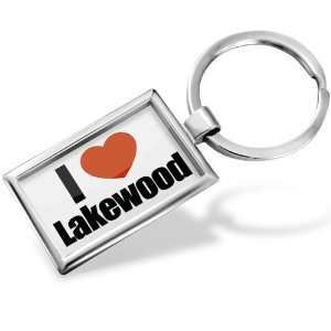 Keychain I Love Lakewood region Colorado, United States   Hand Made 