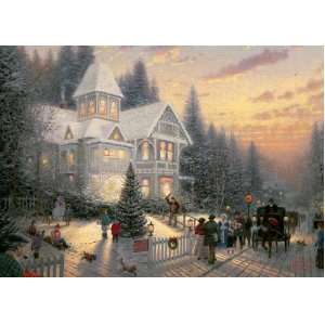   Christmas Jigsaw Puzzle By Thomas Kinkade (1000 Pieces) Toys & Games