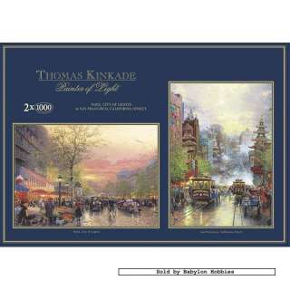   jigsaw puzzle Thomas Kinkade   Paris & San Francisco (2x) (G868