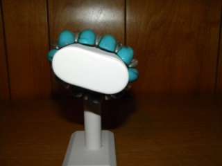 Avon Big & Bold Stretch Bracelet Faus Turquoise NIB  