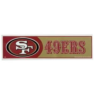  Express San Francisco 49ers Bumper Sticker Sports 
