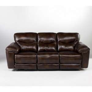  Famous Collection  BrownRust ic Reclining Sofa w/ Power 