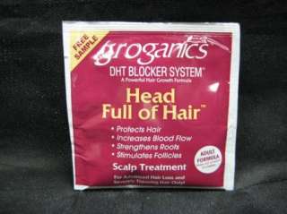 GROGANICS HEAD FULL OF HAIR SCALP TREATMENT Samples  