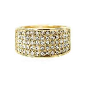 CZ Cocktail Ring  14KT Gold Filled Clear Cubic Zirconia Fashion Ring 