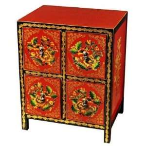  EXP Handmade Asian Furniture   30 Red & Black Tibetan 
