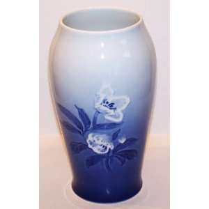  Bing and Grondahl B&G 8 Blue Floral Vase Copenhagen 