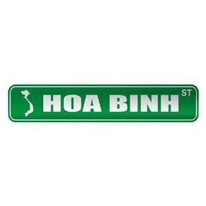   HOA BINH ST  STREET SIGN CITY VIETNAM