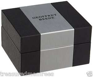 Geoffrey Beene Cufflinks & Tie Bars ~ Comes in Black & Silver Gift Box 