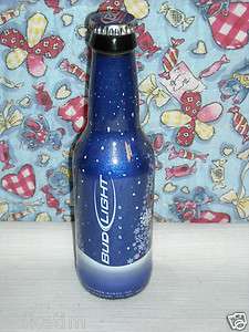   Bud Light Holiday Christmas Snowflake Tree Beer Bottle 8 oz  