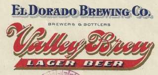   Dorado Brewing Co. Valley Brew Lager Beer Stockton, California  