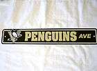 PITTSBURGH PENGUINS AVENUE 4 X 24 INCH LOGO STREET SIGN