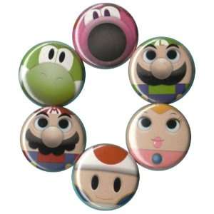  Super Mario Brothers Heroes Buttons Pins Badges 