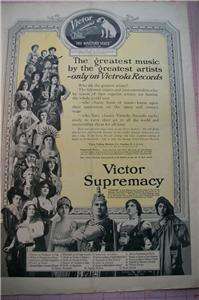 Vintage ad Victor Victrola His Masters Voice 1918  