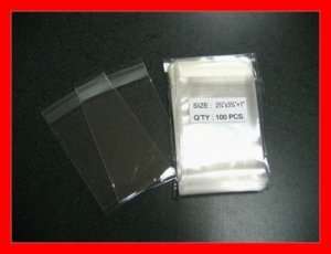 300 2 3/4 x 3 3/4 Clear Resealable Poly/Cello Bags 2x3  
