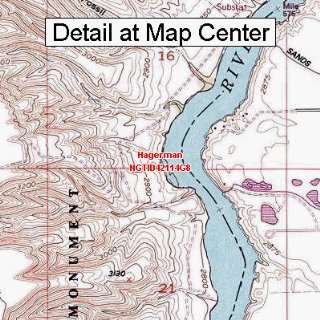 USGS Topographic Quadrangle Map   Hagerman, Idaho (Folded/Waterproof)