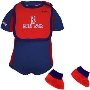    Nike Boston Red Sox Infant Bib & Bootie Set