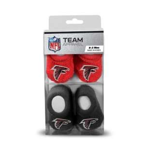   Newborn 0 3 Months Black and Red NFL Booties 2 Pack