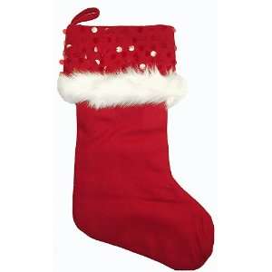 16 The Ultimate Fancy Red Christmas Stocking With Faux Fur Trim And 