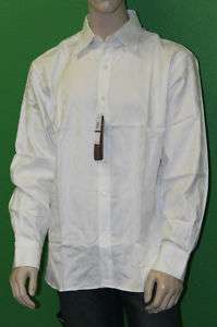 RUSSELL SIMMONS Mens White Button Down Shirt Sz XL $75  