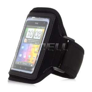  Ecell   BLACK SPORTS GYM ARMBAND STRAP CASE FOR HTC SALSA 