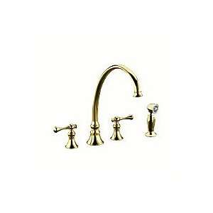  Kohler K 16111 4A Revival Kitchen Faucet, Plsh Brass