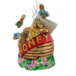 New Christopher Radko Rare My Honeys Home Hive Bees Comb Pot 