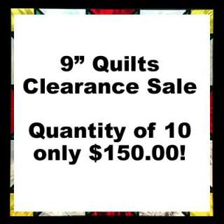 Choose TEN (10) 9 Stained Glass Quilts Sun Catcher Sale Wholesale Lot 
