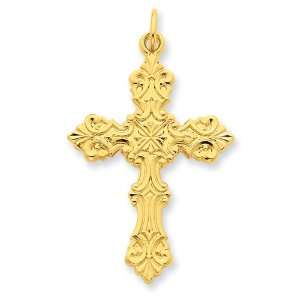   Silver & 24k Gold plated Cross Pendant West Coast Jewelry Jewelry
