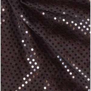  38 Wide Confetti Sequin Velour Black Fabric By The Yard 