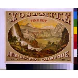   Yosemite. tobacco,John T. Hancock, Dubuque, Iowa, 1872