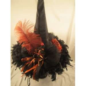  Elsie Massey #20039 Black Witch Hat w/ Witch & Black 