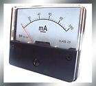 New DC 100mA Analog Ampere Panel Meter Current Ammeter