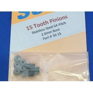  Sonic   15 Tooth, 64 Pitch Pinion Gear (Slot Cars) Toys & Games