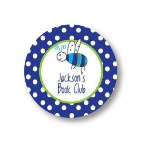  Polka Dot Pear Design   Round Stickers (Bee Club   510r 