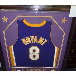  Signed Kobe Bryant Uniform   Framed UDA   Autographed NBA 