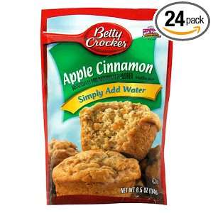 Betty Crocker Muffin Mix, Apple Cinnamon, 6.5 Ounce Pouches (Pack of 